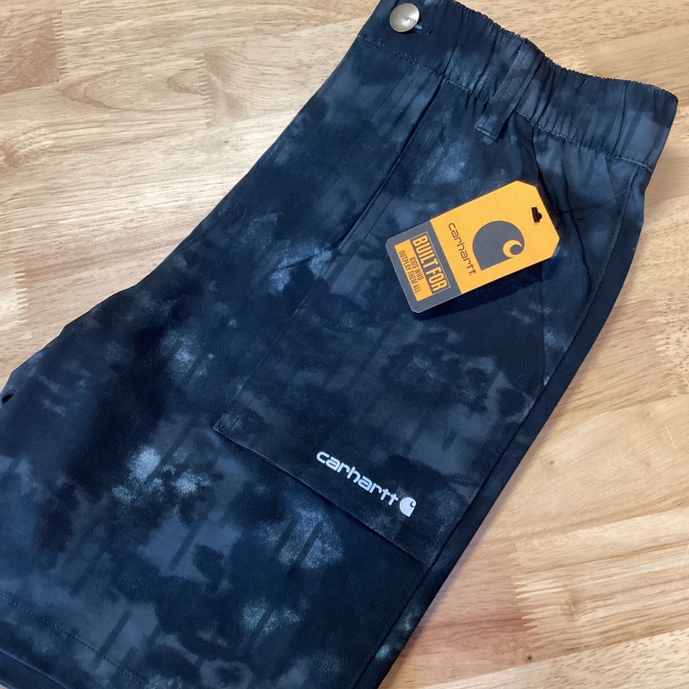 NWT Boys‎ Carhartt Camo Shorts - Black- 10/12